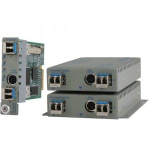 Omnitron Systems iConverter 2GXM2 1000BASE-X SFP to 1000BASE-X SFP Intelligent Media Converter and Network Interface Device - 2 x Expansion Slots - 2 x SFP Slots - Internal - 8999N-0