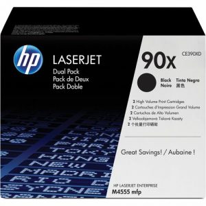 90X BLACK DUAL PK LASERJET TONER CARTRIDGE - CE390XD