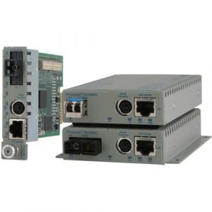 Omnitron Systems iConverter Media Converter - 1 x Network (RJ-45) - 1 x ST Ports - Single-mode - 100Base-TX, 100Base-FX - 60 km - Internal 8901N-2 - 8901N-2