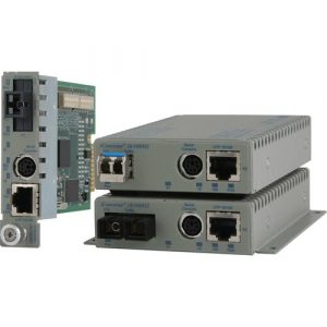 Omnitron Systems 10/100BASE-TX UTP to 100BASE-FX Media Converter and Network Interface Device - 1 x Network (RJ-45) - 1 x SC Ports - Management Port - Single-mode - - 8903N-1W