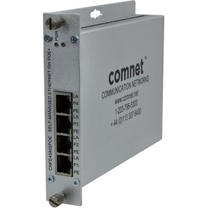 Comnet 4PORT S-M SWITCH 10/100 MBPS ENET 4TXCOPPER PS NOT INCL CNFE4SMSPOE