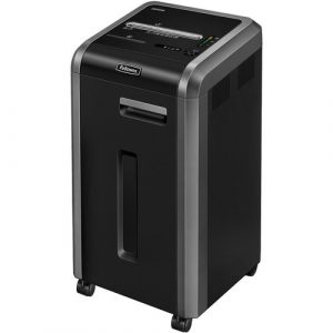 Fellowes Microshred 225Mi 100% Jam Proof Micro-Cut Shredder - Continuous Shredder - Micro Cut - 16 Per Pass - for shredding Staples, Credit Card, CD, DVD, Paper Clip, - 4620001