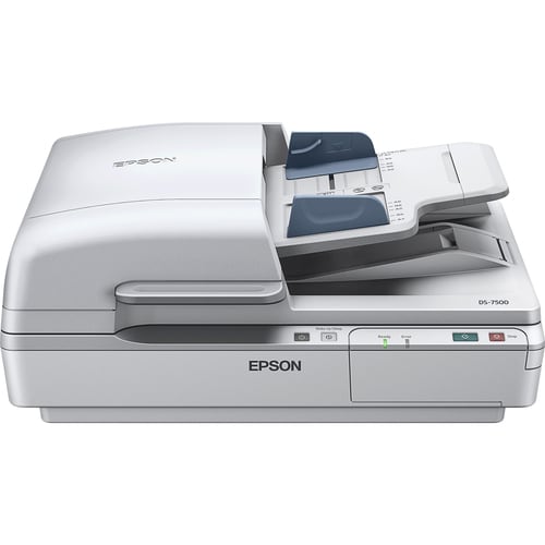 Epson WorkForce DS-7500 Sheetfed Scanner - 1200 dpi Optical - 48-bit Color - 16-bit Grayscale - 40 ppm (Mono) - 40 ppm (Color) - Duplex Scanning - Desktop - B11B205321 - Image 2