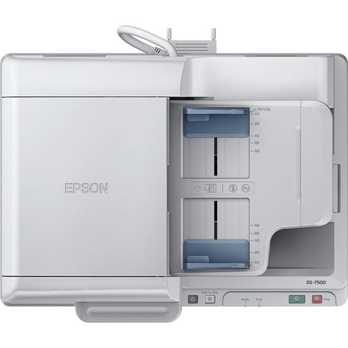 Epson WorkForce DS-7500 Sheetfed Scanner - 1200 dpi Optical - 48-bit Color - 16-bit Grayscale - 40 ppm (Mono) - 40 ppm (Color) - Duplex Scanning - Desktop - B11B205321 - Image 5