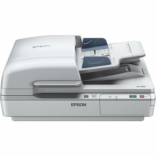 Epson WorkForce DS-7500 Sheetfed Scanner - 1200 dpi Optical - 48-bit Color - 16-bit Grayscale - 40 ppm (Mono) - 40 ppm (Color) - Duplex Scanning - Desktop - B11B205321