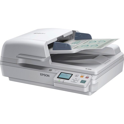 Epson WorkForce DS-6500 Flatbed Scanner - 1200 dpi Optical - White - 48-bit Color - 16-bit Grayscale - 25 ppm (Mono) - 25 ppm (Color) - Duplex Scanning - B11B205221 - Image 4