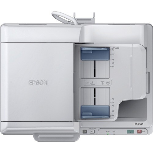 Epson WorkForce DS-6500 Flatbed Scanner - 1200 dpi Optical - White - 48-bit Color - 16-bit Grayscale - 25 ppm (Mono) - 25 ppm (Color) - Duplex Scanning - B11B205221 - Image 5