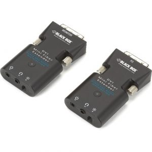 Black Box Mini Extender Kit for DVI-D and Stereo Audio over Fiber - 1 Input Device - 1 Output Device - 4921.26 ft Range - 1 x DVI - AVX-DVI-FO-MINI