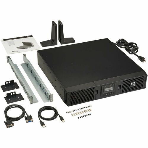 Eaton Tripp Lite Series SmartOnline 750VA 675W 120V Double-Conversion Sine Wave UPS - 8 Outlets, Extended Run, Network Card Option, LCD, USB, DB9, 2U Rack/Tower - 2U Rack/Tower - SU750RTXLCD2U