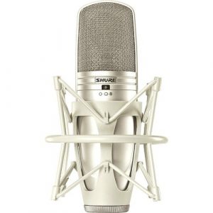 Shure KSM44A Wired Condenser Microphone - 20 Hz to 20 kHz - 50 Ohm - Bi-directional, Cardioid, Omni-directional - Shock Mount, Stand Mountable - XLR KSM44A/SL - KSM44A/SL