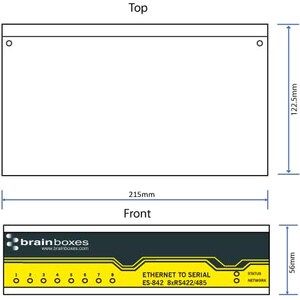 8PORT RS422/485 ETHERNET TO SERIAL DEVICE SERVER 1 MEGABAUD - ES-842 - Image 5