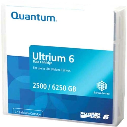 Quantum MR-L6LQN-BC LTO Ultrium 6 Data Cartridge - LTO-6 - Labeled - 2.50 TB (Native) / 6.25 TB (Compressed) - 2775.59 ft Tape Length - 20 Pack MR-L6LQN-BC - MR-L6LQN-BC
