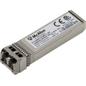 McAfee by Intel SFP+ 10G SR Fiber Trans - For Optical Network, Data Networking - 10GBase-SR Network - Optical Fiber - Multi-mode - 10 Gigabit Ethernet - 10GBase-SR - IAC-SFTSR-FOTA