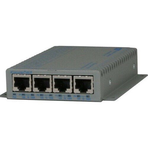 10/100/1000 BASE-T 4PORT SWITCHICONVERTER 4GT ETHERNET VLAN WIDE - 8482-4-DW