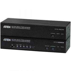 1-LOCAL 1-REMOTE USB CE775 DUAL VIEW KVM EXTENDER WITH DESKEW - CE775