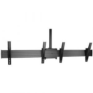Chief Fusion 2x1 Menu Board Ceiling TV Mount - For 40-55 inch Displays - Tilt TV Mount - Black - 40" to 55" Screen Support - 125 lb - LCM2X1U