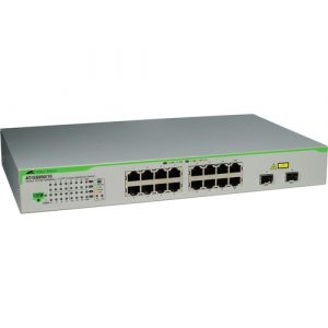 16PORT 10/100/1000T WEBSMART SW W/2SFP COMBO PT POE+ & US PWR CORD - AT-GS950/16PS-10