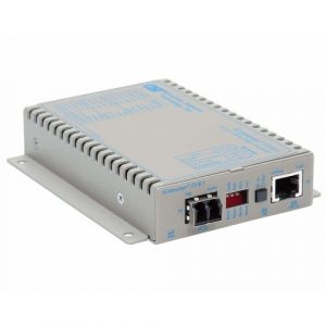 iConverter T1/E1 Fiber Media Converter RJ48 LC Multimode 5km - 1 x T1/E1; 1 x LC Multimode; Wall-Mount Standalone; US AC Powered; Lifetime Warranty 8706-0-D - 8706-0-D