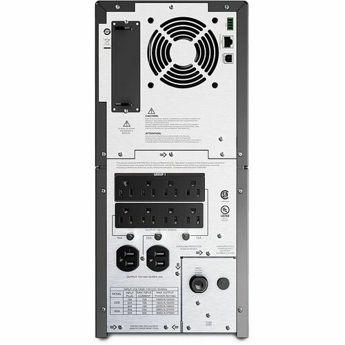 APC Smart-UPS, Line Interactive, 2200VA, Tower, 120V, 8x NEMA 5-15R+2x NEMA 5-20R outlets, SmartSlot, AVR, LCD, TAA SMT2200US - Image 2