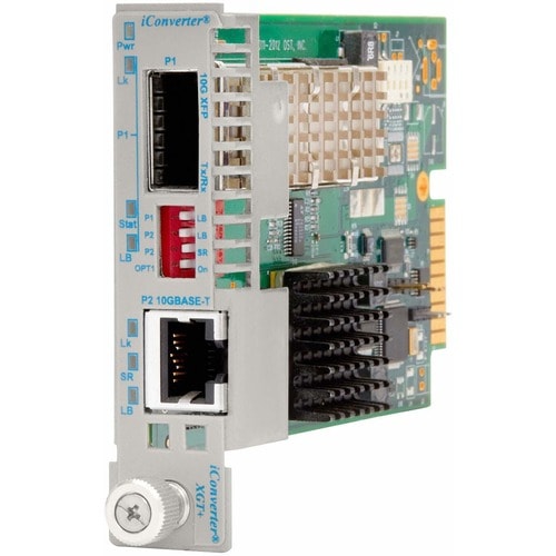 iConverter 10 Gigabit Ethernet Fiber Media Converter XFP to RJ-45 10Gbps Module - 1 x 10GBASE-T; 1 x 10GBASE-R (10GBASE-X); Internal Module; Lifetime Warranty 8589N-1 - 8589N-1