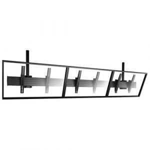 Chief Fusion 3x1 Menu Board Ceiling TV Mount - For 40-55 inch Displays - Tilt TV Mount - Black - Height Adjustable - 40" to 55" Screen Support - LCM3X1U