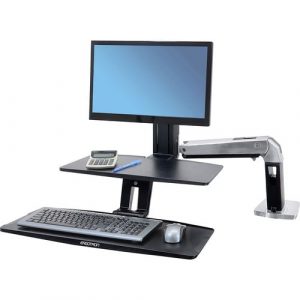 WorkFit-A, Single LD Workstation with Suspended Keyboard 24-390-026 - 24-390-026