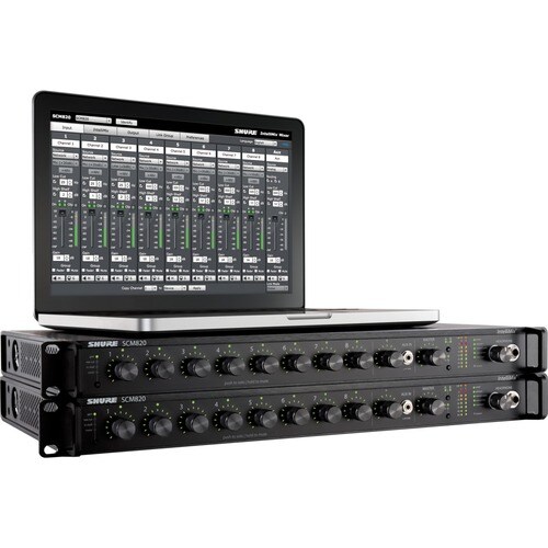 Shure SCM820 Digital IntelliMix Automatic Mixer - Digital - 8 Channel(s) - Low Pass Filter, High Pass Filter SCM820