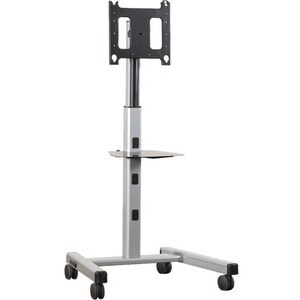 Chief Mobile Cart Kit: MFCUS with PAC700 Case - Up to 55" Screen Support - 125 lb Load Capacity - Flat Panel Display Type Supported - DepthFloor Stand - MFCUS700
