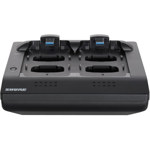 Shure Networked Charging Station - Docking - Transmitter/Receiver, Microphone - Charging Capability - Synchronizing Capability MXWNCS4