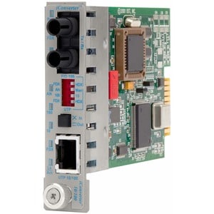 Omnitron Systems ICONVERTER 10/100BTX RJ45 TO 100BFX ST/SM 1310NM/12KM WIDE 8381-1W