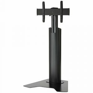 Chief Fusion Medium Height-Adjustable Floor Stand Display Mount - For Displays 32-65" - Black - Up to 55" Screen Support - 125 lb Load Capacity - Flat Panel - MFAUB