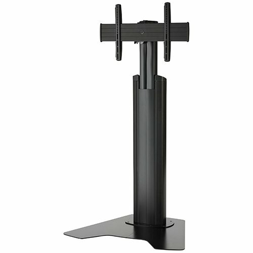 Chief Fusion Medium Height-Adjustable Floor Stand Display Mount - For Displays 32-65" - Black - Up to 55" Screen Support - 125 lb Load Capacity - Flat Panel - MFAUB