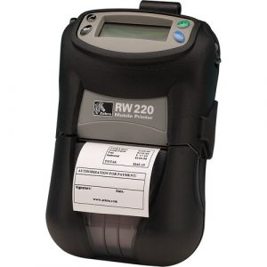 Zebra RW220 Direct Thermal Printer - Monochrome - Portable - Receipt Print - USB - Serial - Bluetooth - Battery Included - LCD Display Screen - 2.20" Print - R2D-0UBA000N-GA