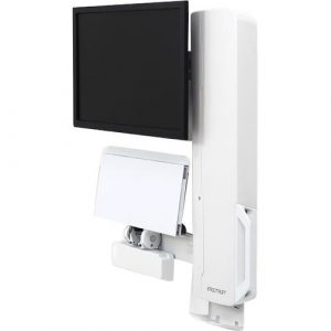 Ergotron StyleView Lift for Mouse, Monitor, Keyboard - White - 1 Display(s) Supported - 24" Screen Support - 30 lb Load Capacity - 100 x 100, 75 x - 61-081-062
