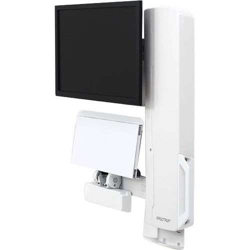 Ergotron StyleView Lift for Mouse, Monitor, Keyboard - White - 1 Display(s) Supported - 24" Screen Support - 30 lb Load Capacity - 100 x 100, 75 x - 61-081-062