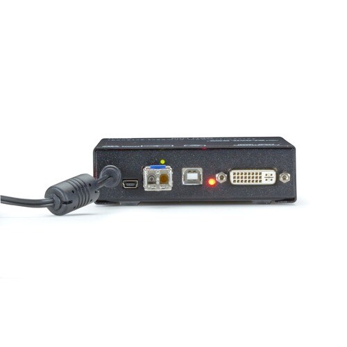 Black Box KVM Extender - 32808.40 ft Range - WUXGA - 1920 x 1200 Maximum Video Resolution - 2 x USB - 1 x DVI - Rack-mountable ACX1T-11-SM - Image 3