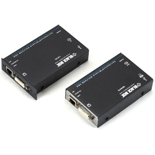 Black Box ServSwitch Wizard SRX DVI-D/USB Extender, Single-Head - 1 Computer(s) - 1 Remote User(s) - 196 ft Range - 3840 x 2400 Maximum Video Resolution - 2 - ACU5501A-R4 - Image 2