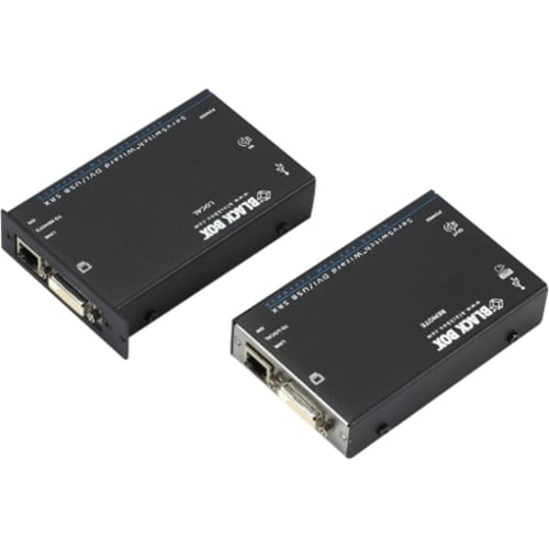 Black Box ServSwitch Wizard SRX DVI-D/USB Extender, Single-Head - 1 Computer(s) - 1 Remote User(s) - 196 ft Range - 3840 x 2400 Maximum Video Resolution - 2 - ACU5501A-R4 - Image 3