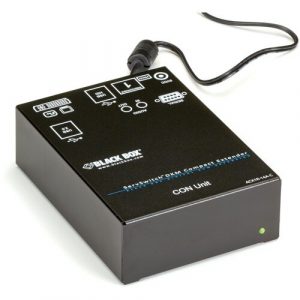 Black Box DKM FX Compact Receiver, CATx, DVI, USB, RS-232, Audio, And USB 2.0 At 36 Mbps - 1 Computer(s) - 459.32 ft Range - WUXGA - 1920 - ACX1R-14A-C