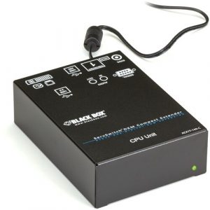 Black Box KVM Extender - 1 Computer(s) - 459.32 ft Range - WUXGA - 1920 x 1200 Maximum Video Resolution - 1 x Network (RJ-45) - 2 x - ACX1T-14A-C