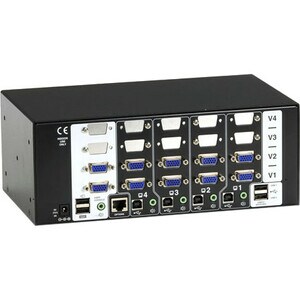 4-PORT WIZARD DESKTOP KVM SWITC H VGA DUAL HEAD TRUE USB - KV3204A - Image 2