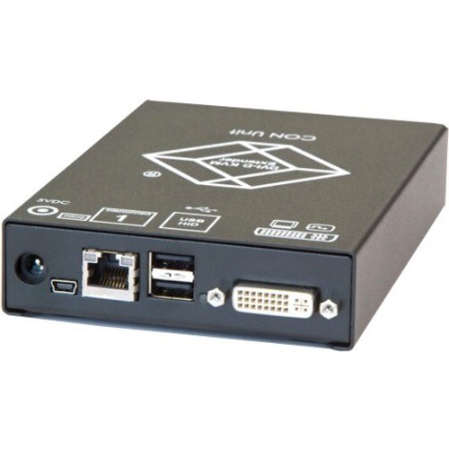 Black Box KVM Console - 1 Remote User(s) - 459.32 ft Range - WUXGA - 1920 x 1200 Maximum Video Resolution x Network (RJ-45) - 2 x USB - ACX1R-11-C