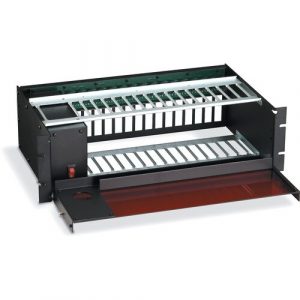 Black Box Interface Converter Rack, 16-Card Rack - 3U Rack Height - Rack-mountable RM005 - RM005