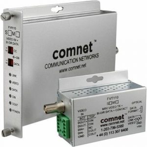 ComNet FVR110S1 Video Extender Receiver - 1 Input Device - 158400 ft Range - 1 x ST Ports - Optical Fiber, Coaxial - CCTV - Standalone, Rack-mountable, Rail-mountable - FVR110S1