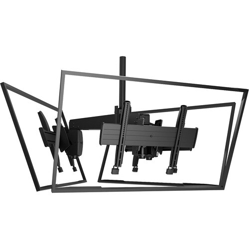 Chief Fusion Multi-Display Ceiling TV Mount - For Displays 32-65" - Black - 32" to 60" Screen Support - 125 lb Load Capacity LCM3U - Image 2