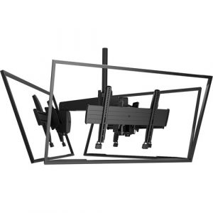Chief Fusion Multi-Display Ceiling TV Mount - For Displays 32-65" - Black - 32" to 60" Screen Support - 125 lb Load Capacity LCM3U