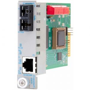 iConverter 10/100/1000 Gigabit Ethernet Fiber Media Converter SC Single-Mode 12km Module - 1 x 10/100/1000BASE-T, 1 x 1000BASE-LX, Internal Module, Lifetime Warranty 8523N-1 - 8523N-1