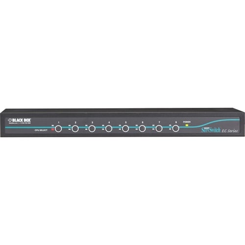 Black Box ServSwitch EC for DVI + USB Servers and DVI + USB Console, 8-Port - 8 Computer(s) - 1 Local User(s) - 1920 x 1200 - 10 - KV9508A - Image 2