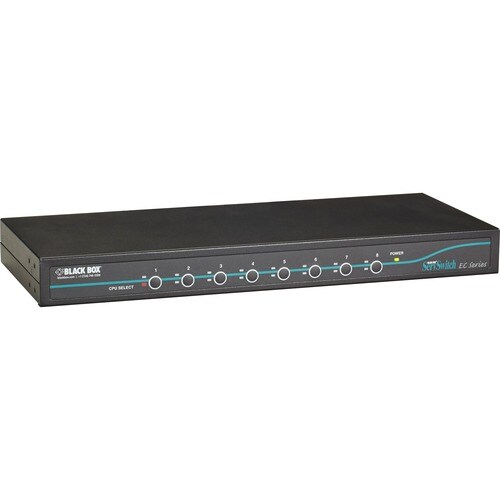 Black Box ServSwitch EC for DVI + USB Servers and DVI + USB Console, 8-Port - 8 Computer(s) - 1 Local User(s) - 1920 x 1200 - 10 - KV9508A