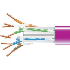 Black Box Corporatio GIGATRUE 550 CAT6 BULK PLN VIOLET 1K EYN865B-PB-1000